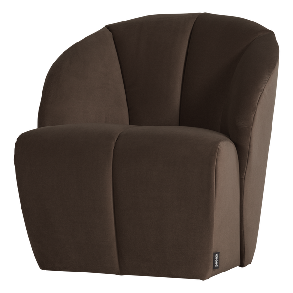 Image of MOJO SWIVEL ARMCHAIR VELVET BROWN [fsc]