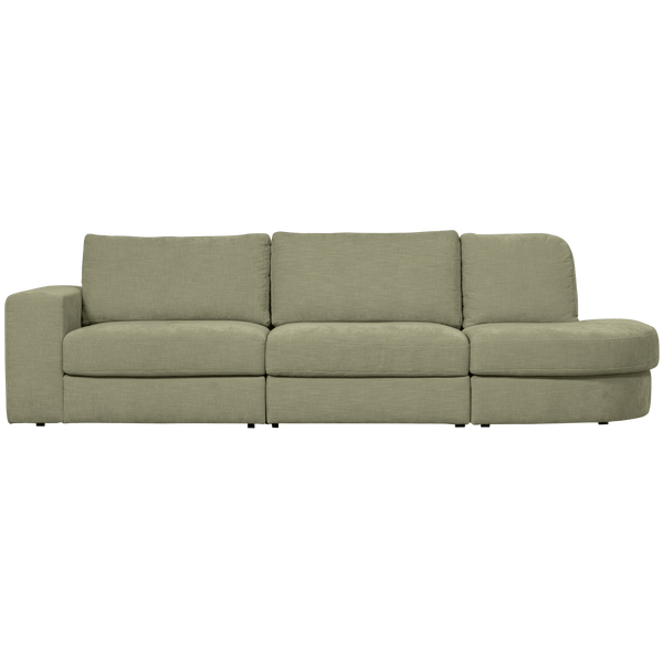 Image of FAMILY 2,5-SEATER SOFA ROUNDED RIGHT GREEN