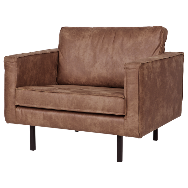 Image of RODEO ARMCHAIR ECO LEATHER COGNAC