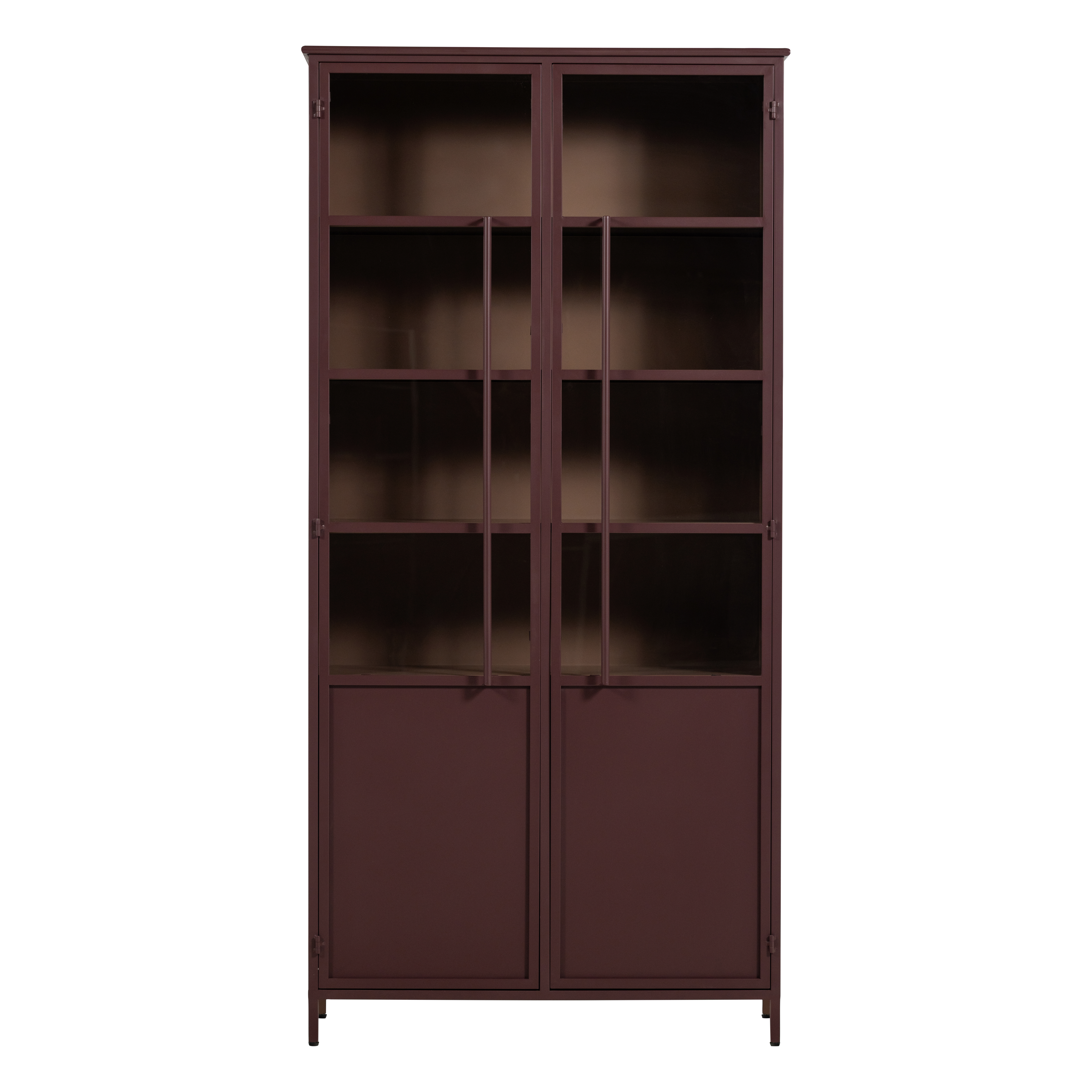 375041-O_01_VS_WP_Exhibit_XL_2_deurs_vitrinekast_metaal_bordeauxrood_F1.png?auto=webp&format=png&width=1500&height=1500