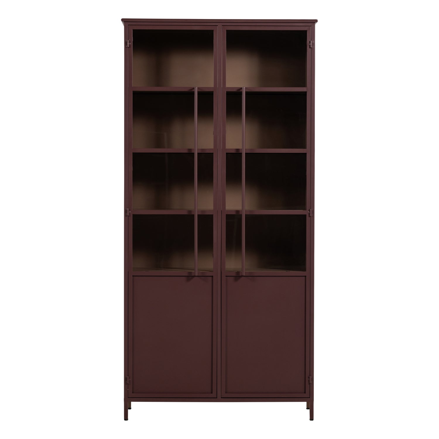 375041-O_01_VS_WP_Exhibit_XL_2_deurs_vitrinekast_metaal_bordeauxrood_F1.png?auto=webp&format=png&width=1500&height=1500