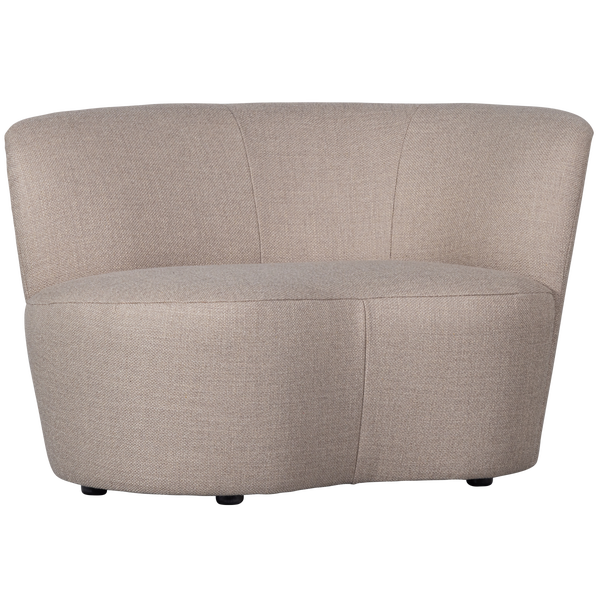 Image of STONE SMALL SOFA RIGHT WOVEN FABRIC SAND