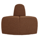 Dining bench corner round backrest