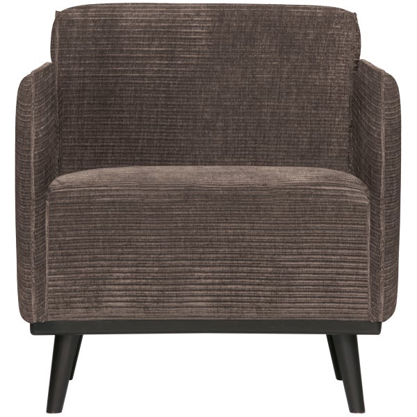 Afbeelding van STATEMENT FAUTEUIL MET ARM RIBSTOF TAUPE
