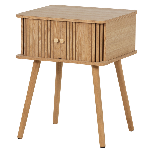 Image de KARRI TABLE DE CHEVET RUND MDF/PIN NATUREL [fsc]