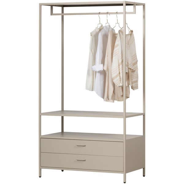 Bild von FERRIS OFFEN KLEIDERSCHRANK 100 CM METALL SAND