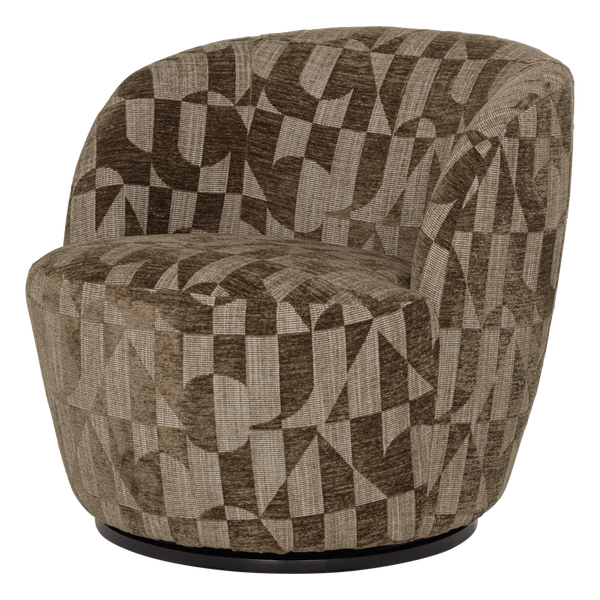 Image de SERRA FAUTEUIL MOTIF GRAPHIQUE VERT OLIVE [fsc]