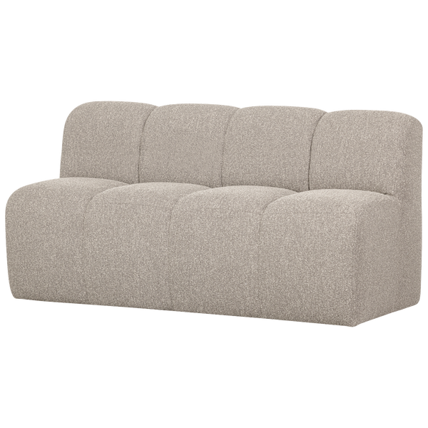 Image of MOJO BENCH 160CM WITH BACKREST BOUCLÉ BEIGE MELANGE