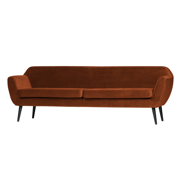 Afbeelding van ROCCO XL BANK 230 CM VELVET ROESTBRUIN
