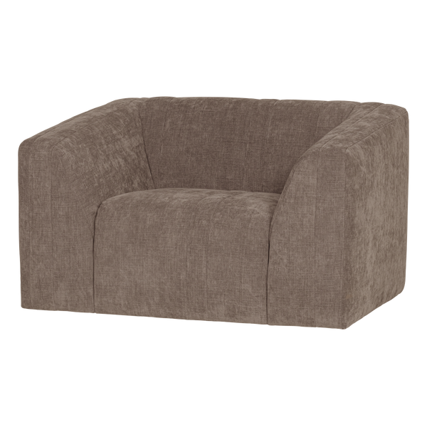Afbeelding van OMAIRE FAUTEUIL CHENILLE TAUPE [fsc]