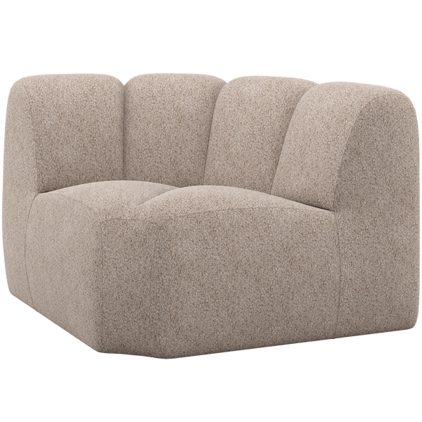 Image of MOJO CORNER ELEMENT WOOLLY FABRIC DARK SAND