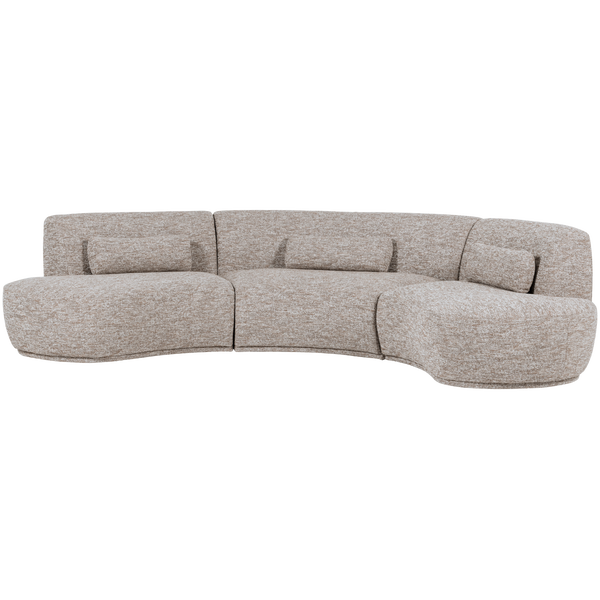 Image of BATAVIER HALF ROUND SOFA 6-SEATER SAND MELANGE