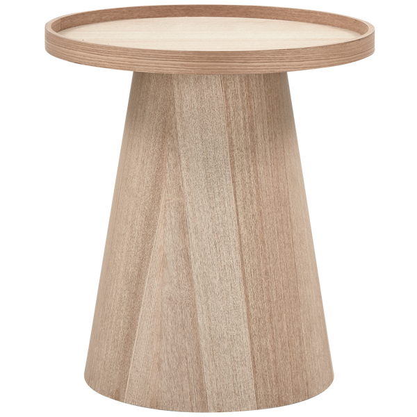Image of MAUD SIDE TABLE CONICAL WOOD NATURAL 50xØ45CM