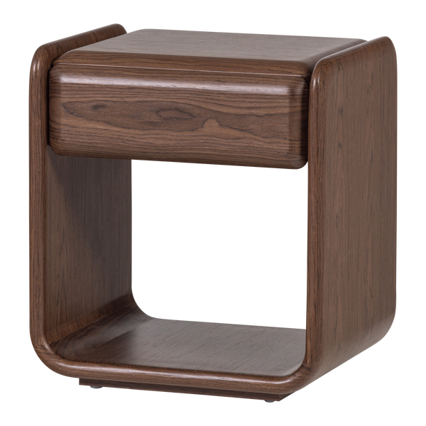 Bild von ELURA KOMMODE/NACHTTISCH 1 SCHUBLAD HOLZ FURNIER BRAUN