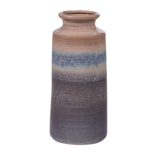 Bild von DECENNIA XL VASE KERAMIK GRAU/BLAU 38xØ17 CM