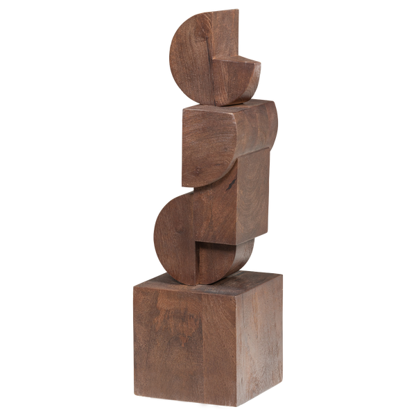 Image of DRAXA SCULPTURE ORNAMENT WOOD BROWN