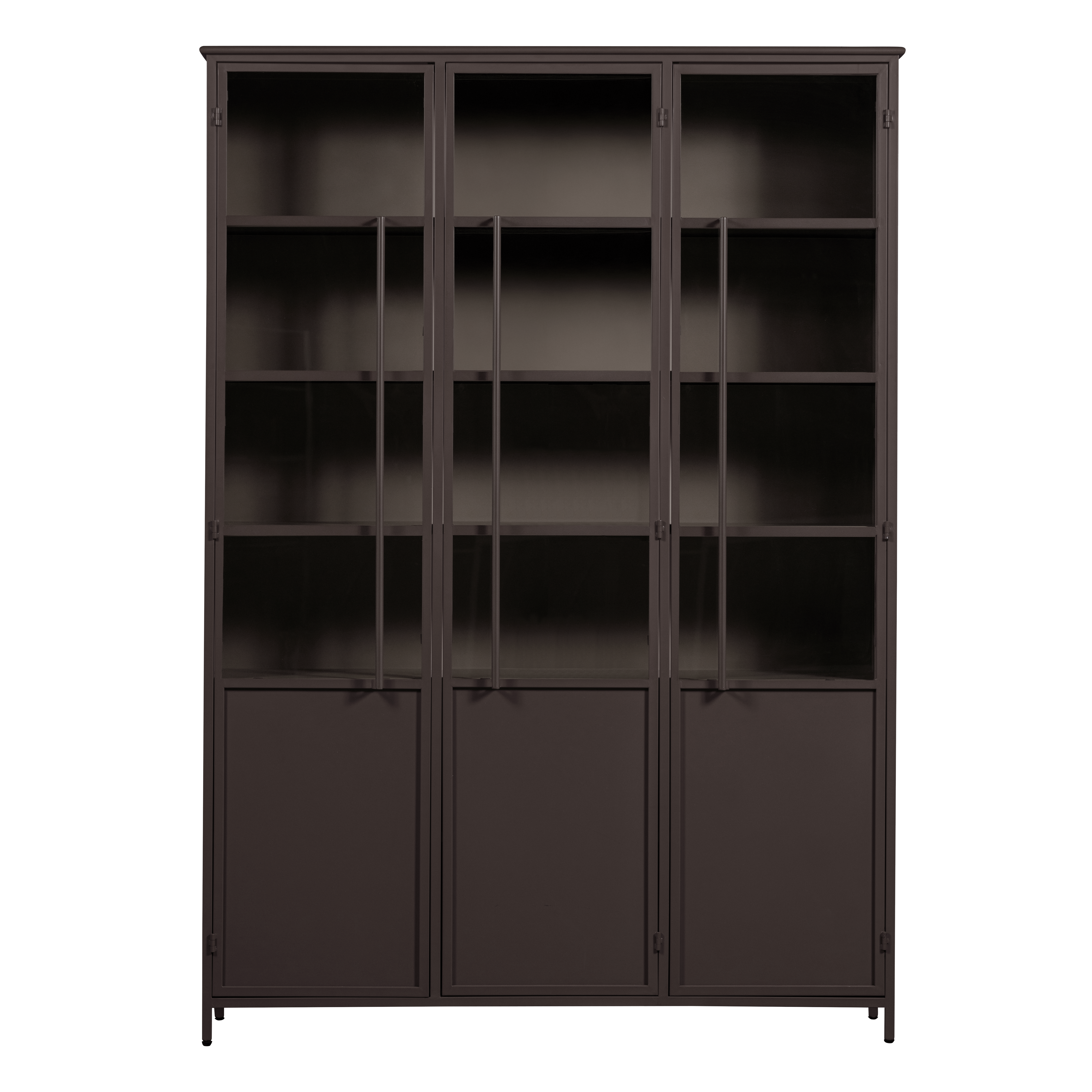 375042-D_01_VS_WP_Exhibit_XL_3_deurs_vitrinekast_metaal_donkerbruin_F1.png?auto=webp&format=png&width=1500&height=1500