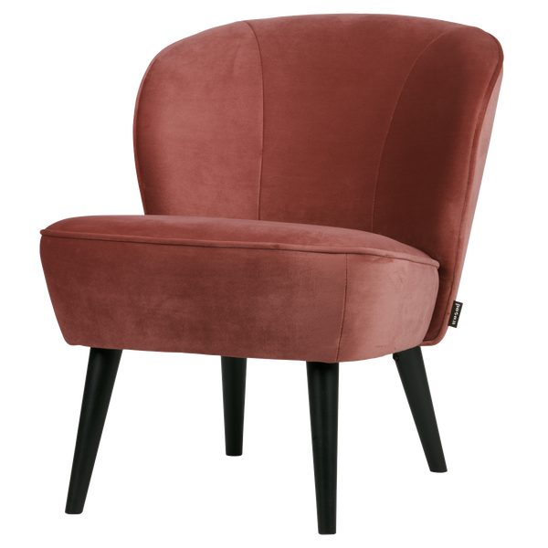 Image of SARA ARMCHAIR VELVET BURGUNDY RED [fsc]