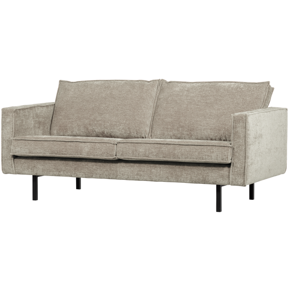 Afbeelding van RODEO 2,5-ZITS BANK RIBSTOF DONKERZAND