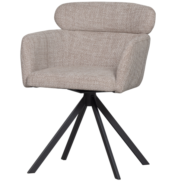 Image of FENNE SWIVEL DINING CHAIR NATURAL