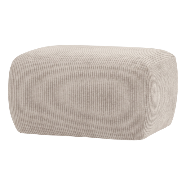 Image de MOJO BASE POUF TISSU CÔTELÉ ECRU [fsc]
