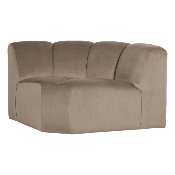 Image of MOJO CORNER ELEMENT ROUND VELVET KHAKI [fsc]