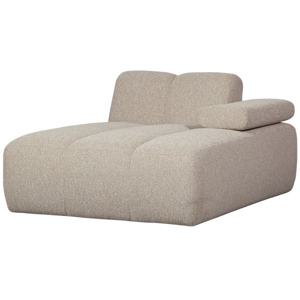 Image of MOJO CHAISE LONGUE ELEMENT RIGHT BOUCLÉ BEIGE MELANGE