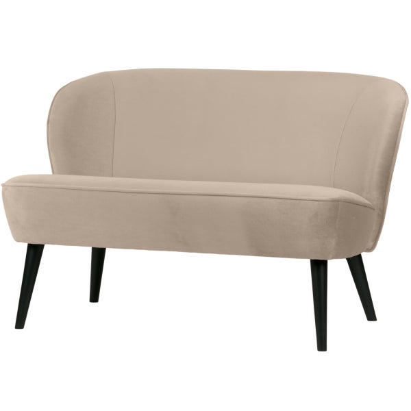 Image of SARA SMALL SOFA VELVET KHAKI