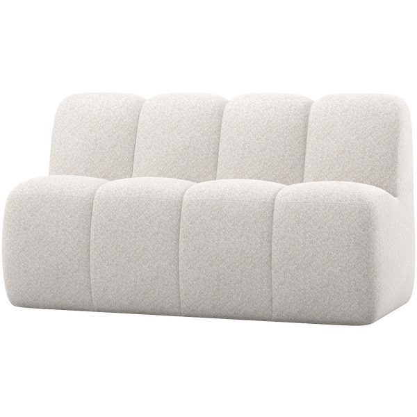 Image of MOJO DINING BENCH 164 CM WITH BACKREST WOOLLY ECRU