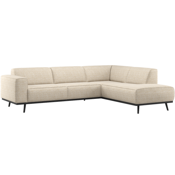 Image of STATEMENT CORNER SOFA RIGHT BEIGE MELANGE