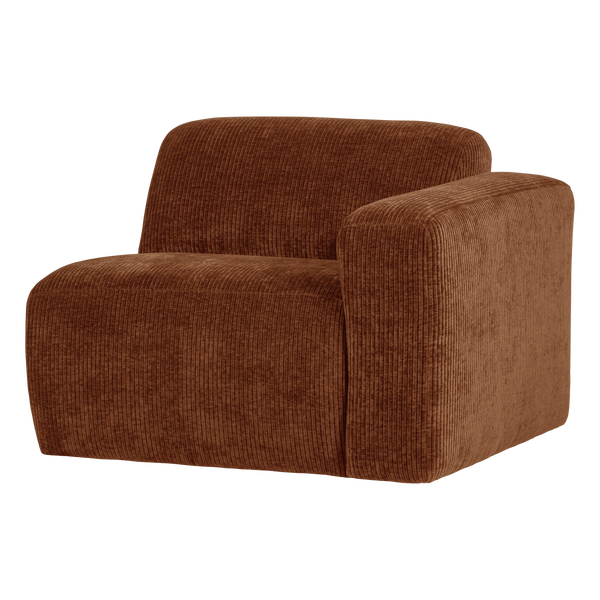 Image of MOJO BASE 1-SEATER ELEMENT ARM RIGHT RIB RUST BROWN [fsc]