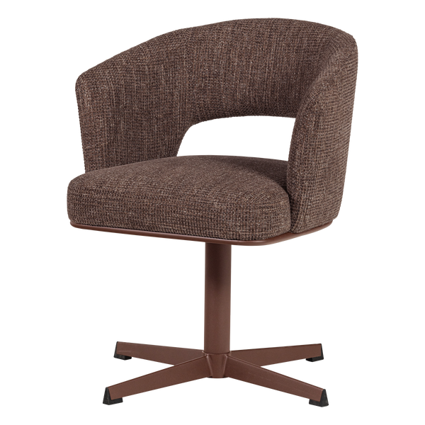 Image de LIBI CHAISE DE SALLE À MANGER PIVOTANTE VIEUX ROSE [fsc]