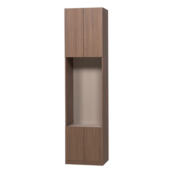 Image of BUILD SMALL OPEN STORAGE CABINET OAK DECOR BROWN [fsc]