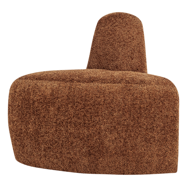 Image of MOJO BASE DINING BENCH CORNER ROUND WOOLLY RUST BROWN [fsc]