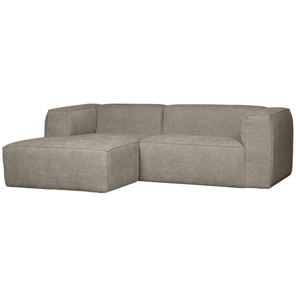 Image of BEAN CHAISE LONGUE LEFT HEFTY MELANGE TRAVERTIN