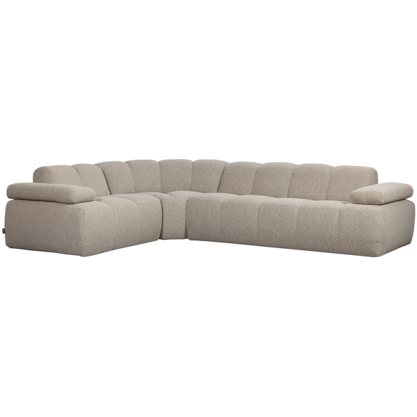 Afbeelding van MOJO HOEKBANK LINKS BOUCLÉ BEIGE MELANGE