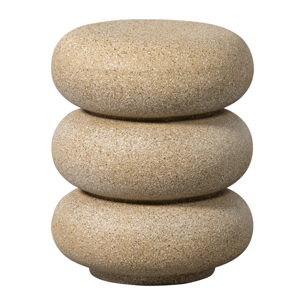 Image of LAUREL SIDE TABLE WITH DOTS BEIGE