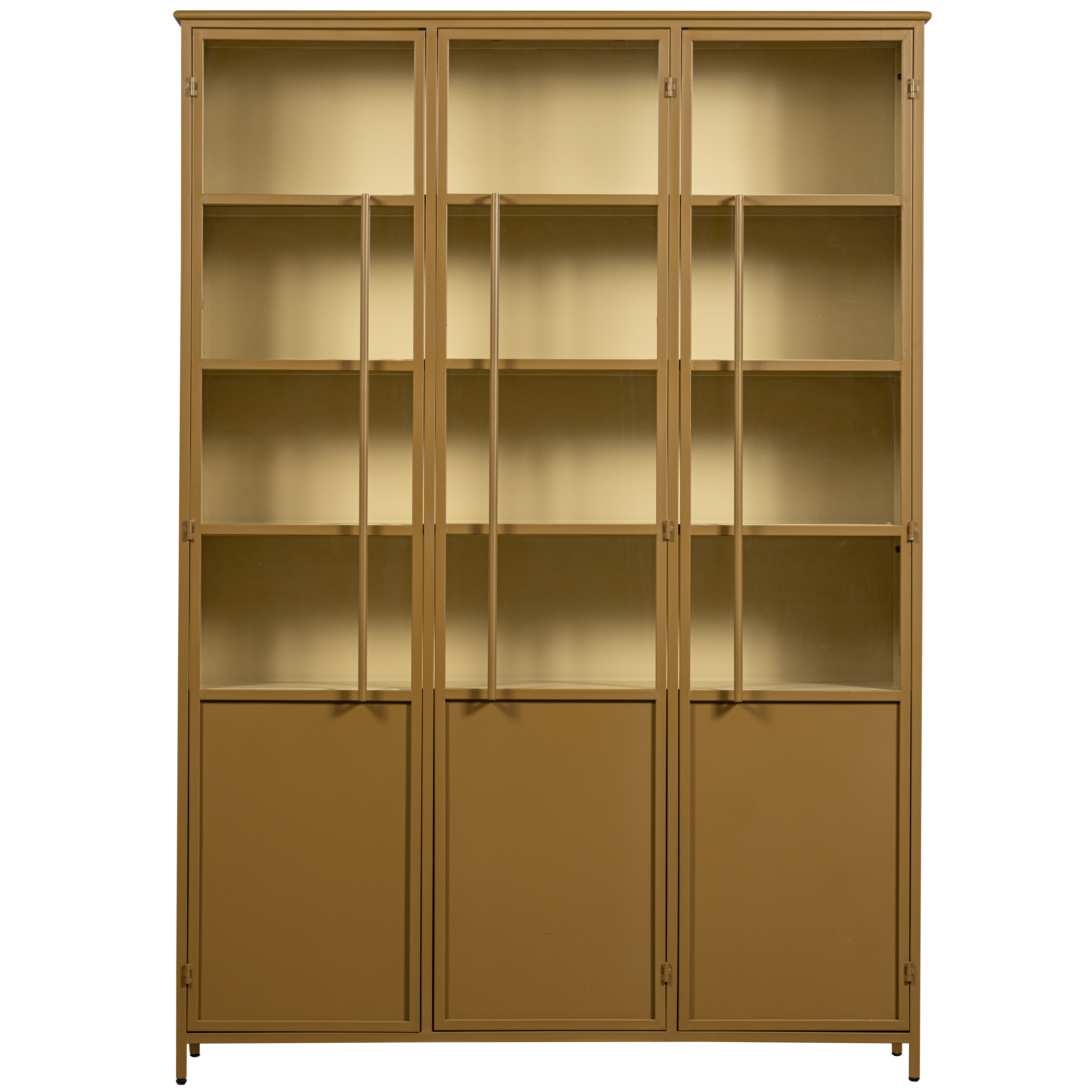 XL 3-door glass cabinet