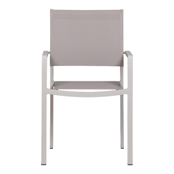 Bild von FOWL GARTENSTUHL ALUMINIUM/TEXTIL SAND - 2ER SET