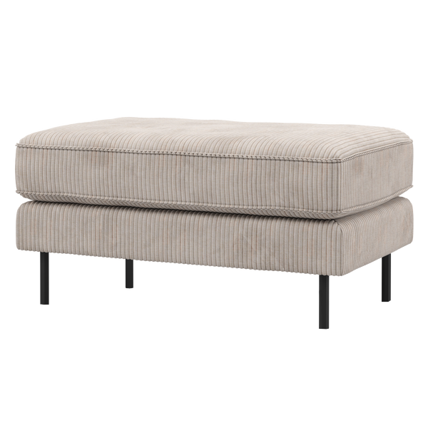 Image of RODEO HOCKER ON LEGS RIB FABRIC ECRU