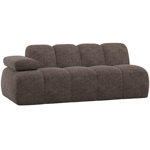 Image of MOJO 2-SEATER ELEMENT ARM LEFT WOOLLY BROWN