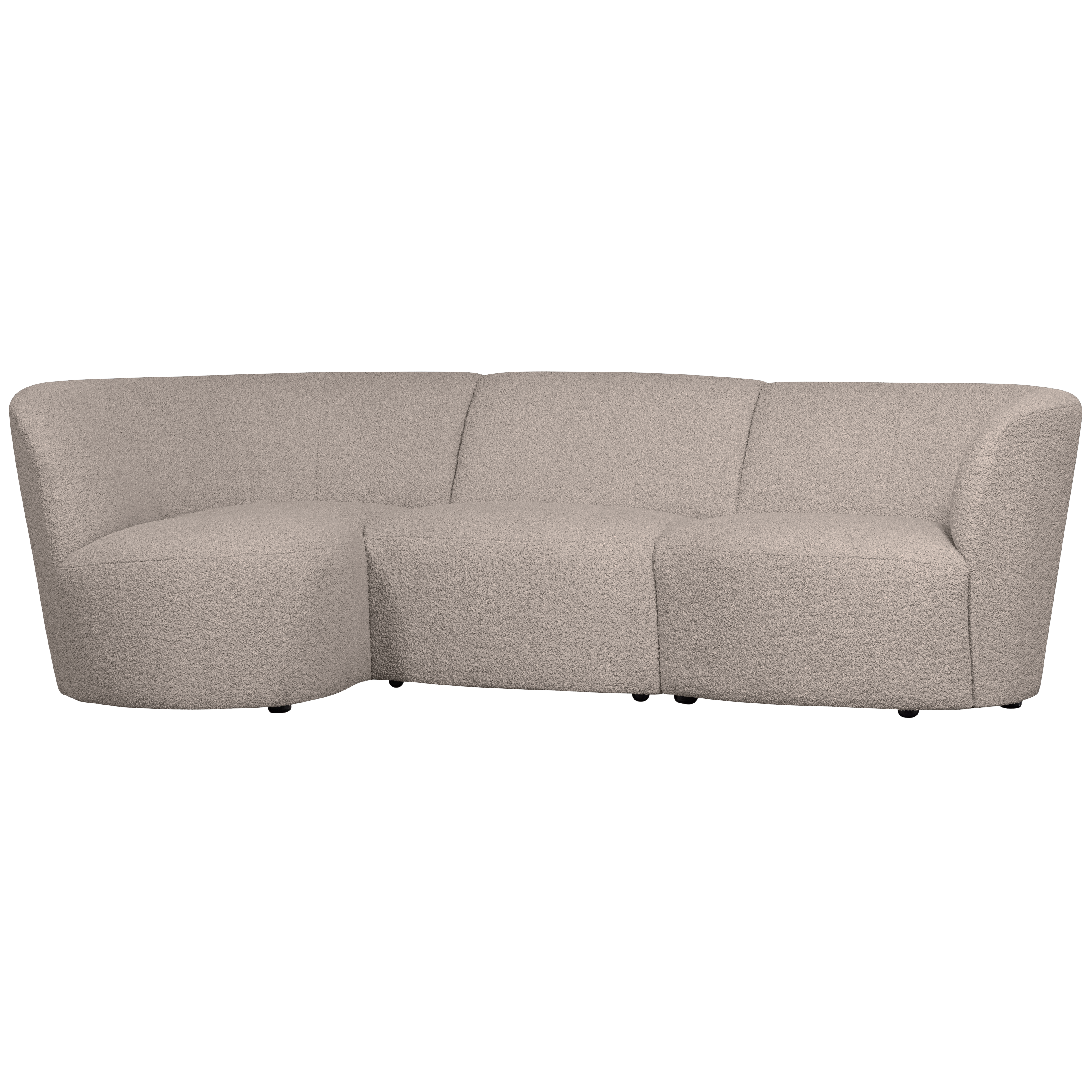 3-Sitzer Sofa abgerundet links
