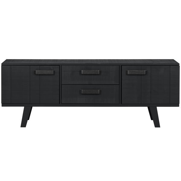 Image of WATCH TV UNIT PINE ROUGH SAWN BLACK [fsc]