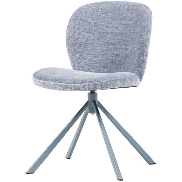 Image of FEMKE DINING CHAIR CHENILLE BLUE