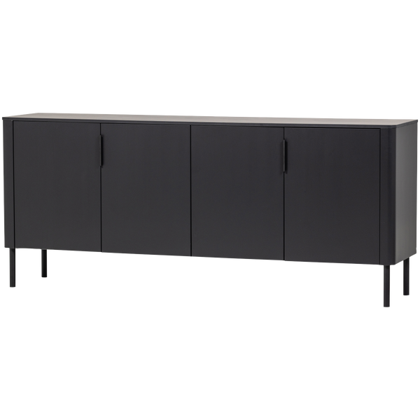 Image of GUNNAR SIDEBOARD 200 CM PINE MATT BLACK [fsc]