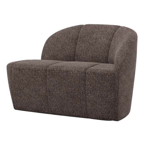 Image of MOJO 2-SEATER BENCH RIGHT WOOLLY BROWN