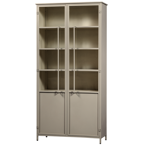 Image of EXHIBIT XL 2-DOORS DISPLAY CASE METAL SAND