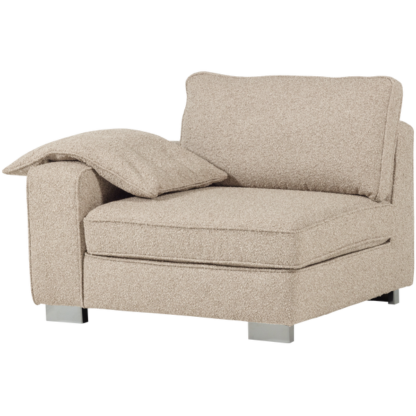 Image of LAZY 1-SEATER ELEMENT ARM LEFT BOUCLÉ NATURAL