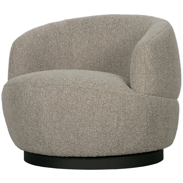 Image of WOOLLY ROTATION ARMCHAIR NATURAL MIX