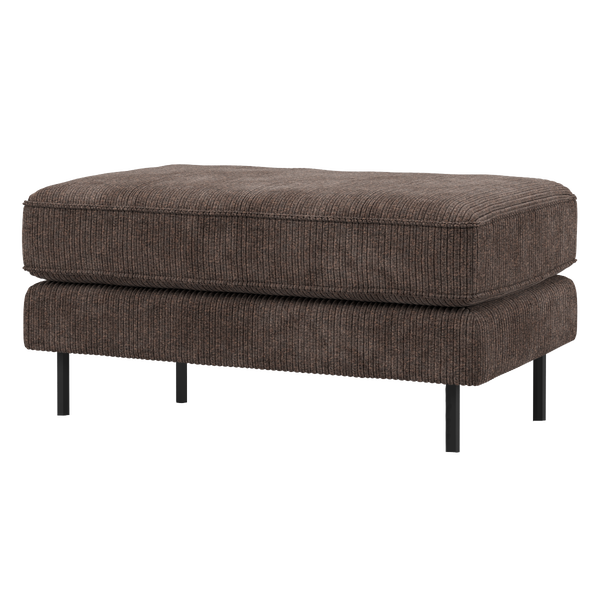 Image of RODEO HOCKER ON LEGS RIB FABRIC RUST BROWN